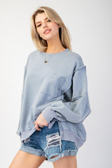 Easel Mineral Terry Pocket Pullovers - 3 Colors!