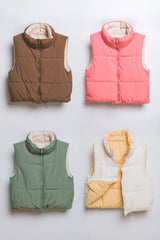 Reversible Cropped Puffer Vests - 6 Colors!