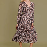 Shimmer Animal Print Dress - The Nines