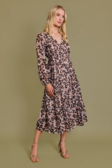 Shimmer Animal Print Dress