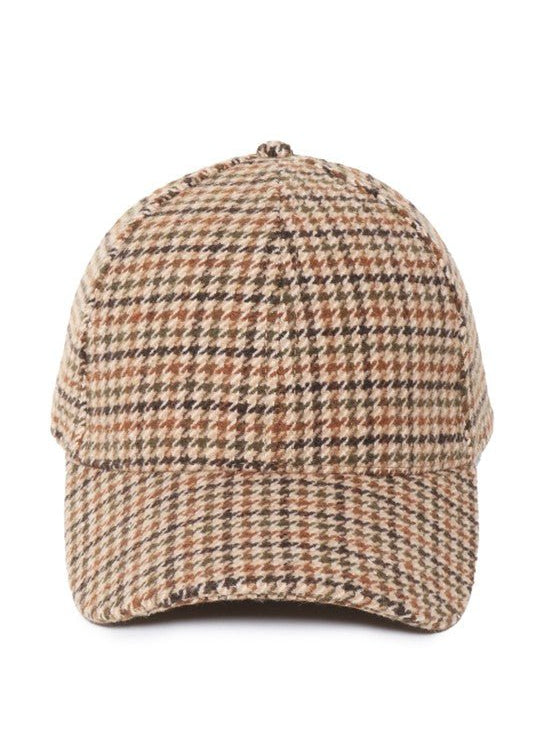 Plaid Woven Baseball Cap - The Nines