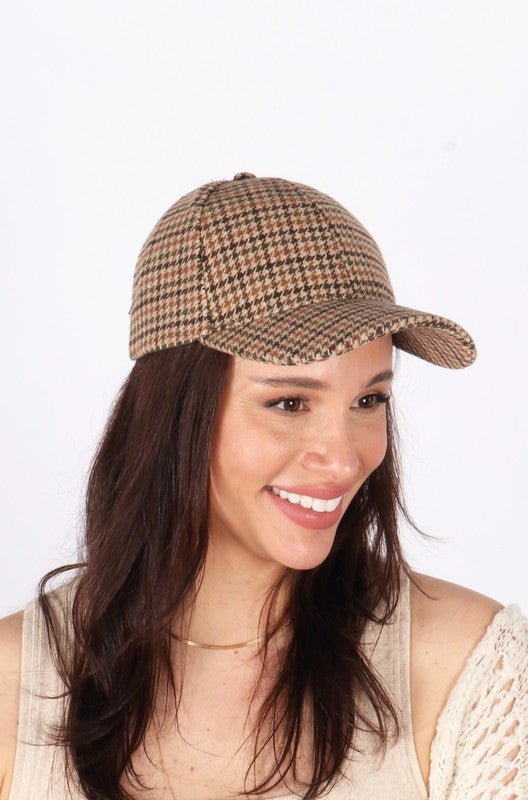 Plaid Woven Baseball Cap - The Nines