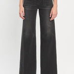 Vervet Black High Rise Trouser Jean - The Nines