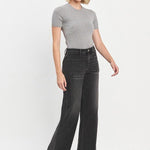 Vervet Black High Rise Trouser Jean - The Nines