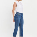 Vervet High Rise Cuff Slim Straight - The Nines