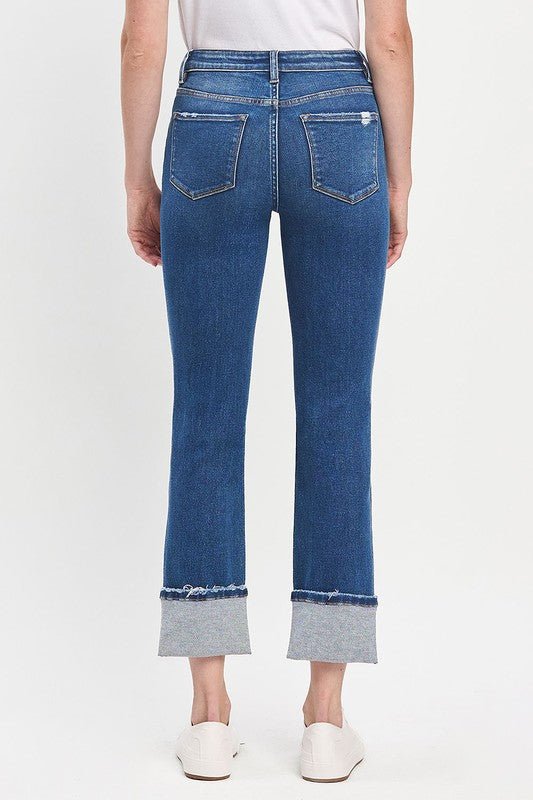 Vervet High Rise Cuff Slim Straight - The Nines