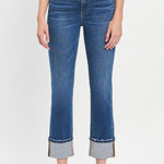 Vervet High Rise Cuff Slim Straight - The Nines