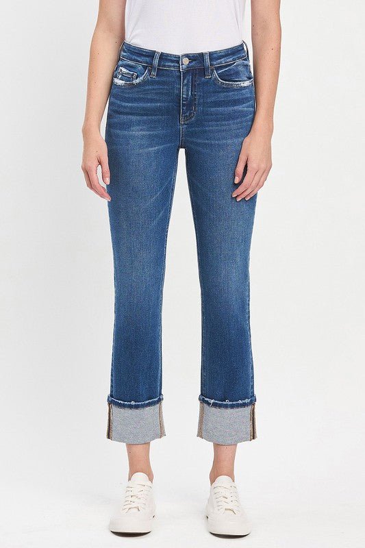 Vervet High Rise Cuff Slim Straight - The Nines