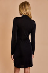 Side Shirring Little Black Dress