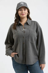 Everday Soft Ribbed Shackets - 2 Colors!