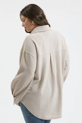 Everday Soft Ribbed Shackets - 2 Colors!
