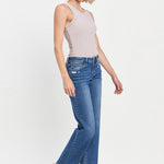 Lovervet Mid Rise Full Length Straight Jean - The Nines