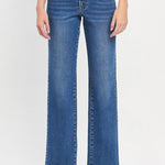 Lovervet Mid Rise Full Length Straight Jean - The Nines