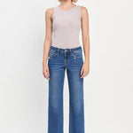 Lovervet Mid Rise Full Length Straight Jean - The Nines