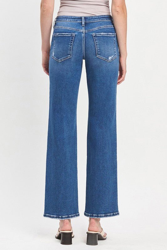 Lovervet Mid Rise Full Length Straight Jean - The Nines