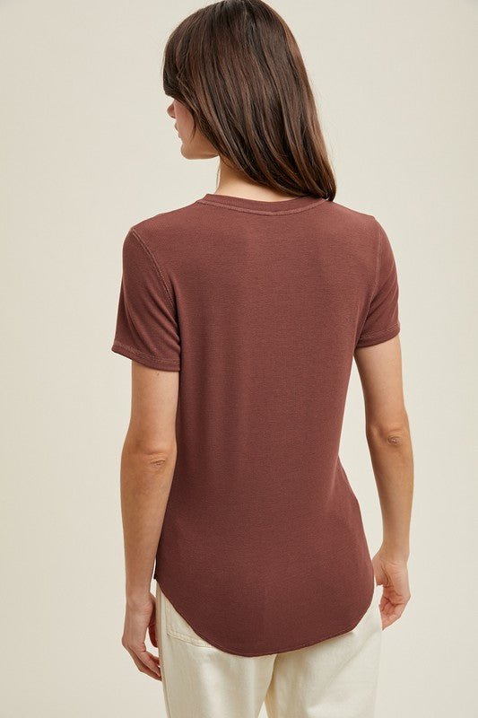 Ribbed Basic Tee - 3 colors! - The Nines