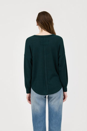 $25 Doorbuster Deal - Soft Brushed Hunter Green Top - FINAL SALE