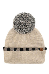 Neutral Horizontal Striped Beanies - 3 Colors!