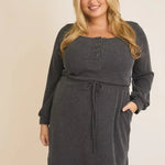Be A Light Ribbed Pocket Dress - The Nines