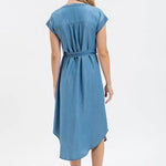 Chambray Button Down Dress - The Nines