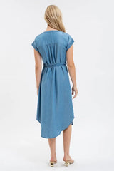Chambray Button Down Dress