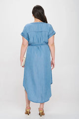 Chambray Button Down Dress