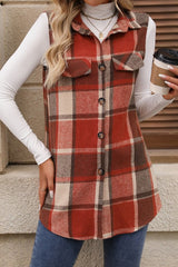 Pretty In Plaid Vest - FINAL SALE