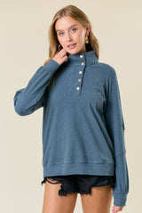 Brushed Mock Pullovers - 2 Colors!