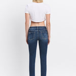 Lovervet Midrise Cuffed Skinny Jeans - The Nines