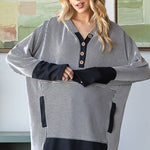 Kind Heart Contrast Hoodie - The Nines
