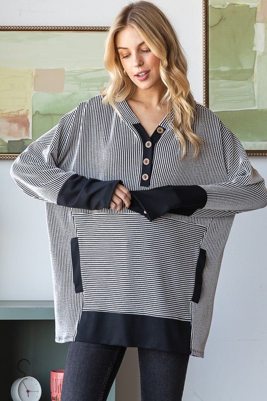 Kind Heart Contrast Hoodie - The Nines