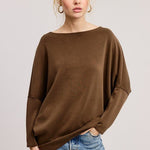 Scuba Long Sleeve Dolman Tops - 2 Colors! - The Nines