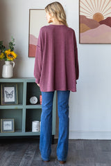 Ribbed Oversized Fit Tops - 2 Colors! - FINAL SALE