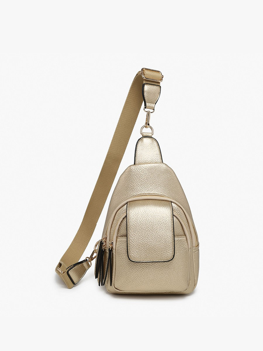Sophia Sling Bag w/ Flapover Pocket