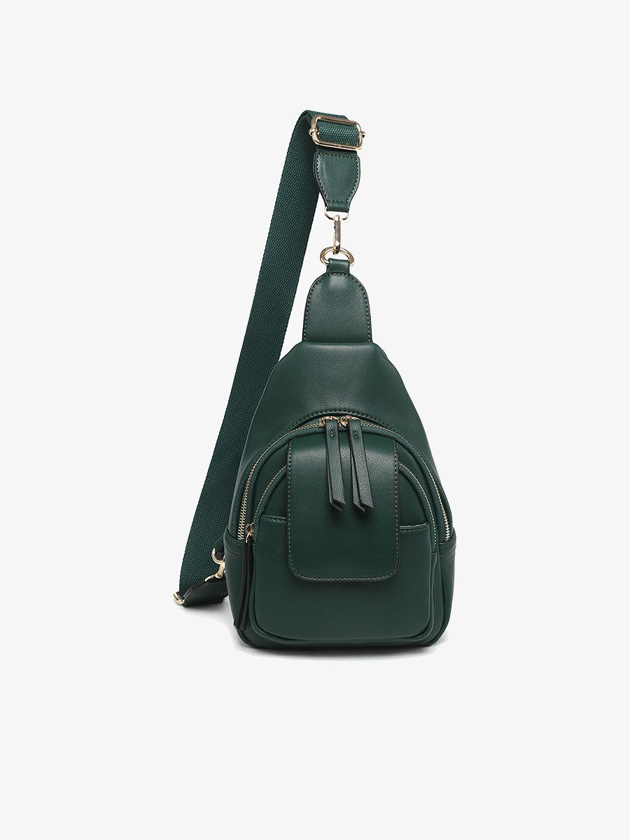 Sophia Sling Bag w/ Flapover Pocket