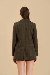 She Mean Business Plaid Blazer - 2 Colors!