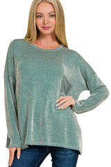 Relaxed Fit Two Tone Pocket Tops - 4 Colors!