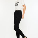 Kan Can Black High Rise Skinny Jean - The Nines