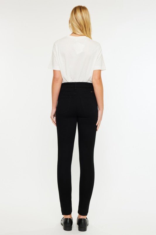 Kan Can Black High Rise Skinny Jean - The Nines