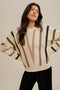 Multi Color V Stripe Sweater