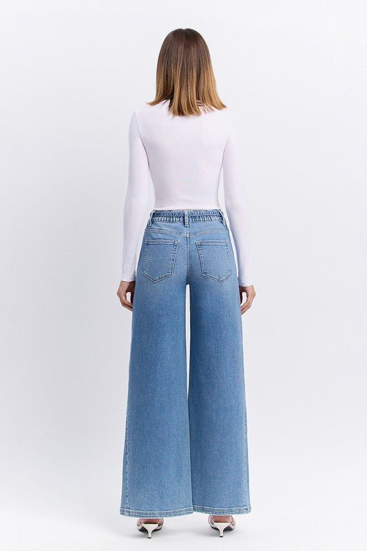 Flying Monkey Tie Waist Wide Leg Jean - The Nines