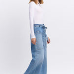 Flying Monkey Tie Waist Wide Leg Jean - The Nines