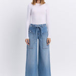 Flying Monkey Tie Waist Wide Leg Jean - The Nines