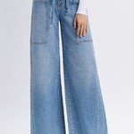 Flying Monkey Tie Waist Wide Leg Jean - The Nines