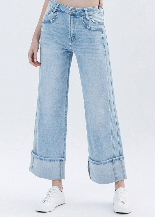 Flying Monkey High Rise Cuffed Jean - The Nines