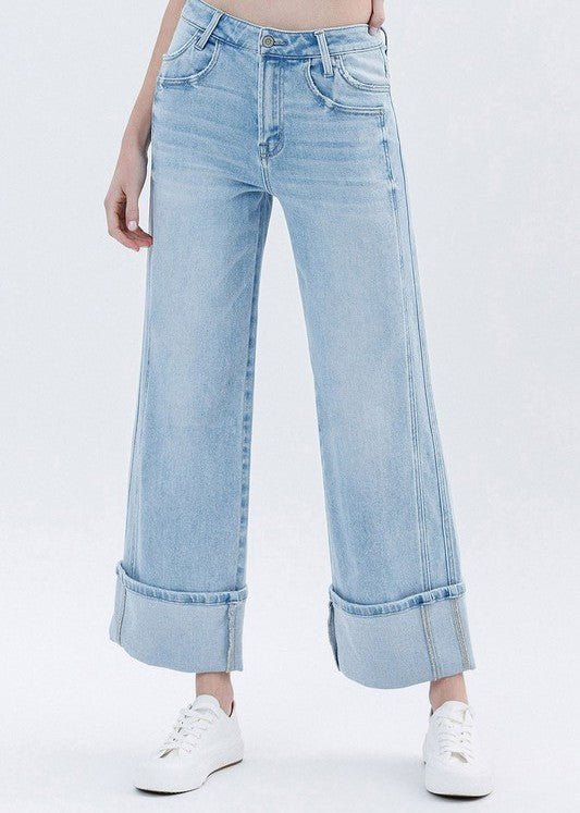Flying Monkey High Rise Cuffed Jean - The Nines