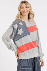 USA Flag Patch Pullover