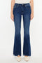 Kan Can High Rise Distressed Hem Bootcut Jeans