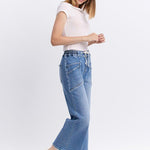 Vervet Drawstring High Rise Wide Leg Jean - The Nines