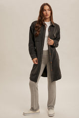 Long Fleece Shacket